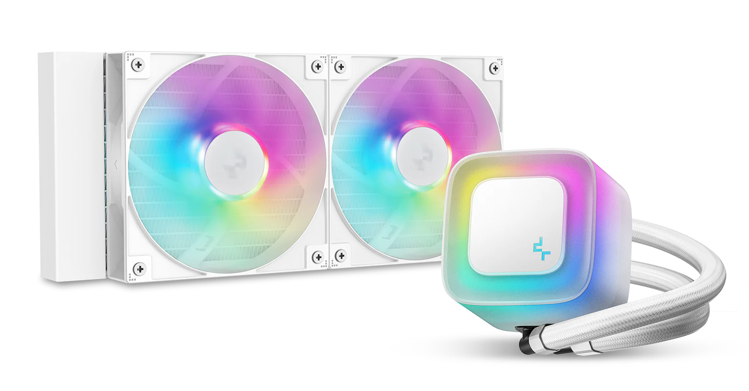 Deepcool LE240 V2 WH ARGB AIO 240mm CPU Liquid Cooler (White)