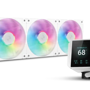 Deepcool MYSTIQUE 360 ARGB WH 360mm AIO Liquid Cooler With 2.8" TFT LCD Screen (White )