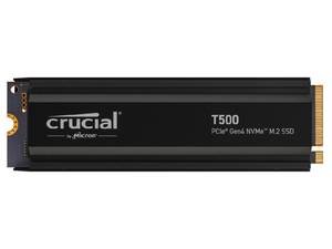Crucial T500 4TB PCIe Gen4 NVMe M.2 SSD with heatsink