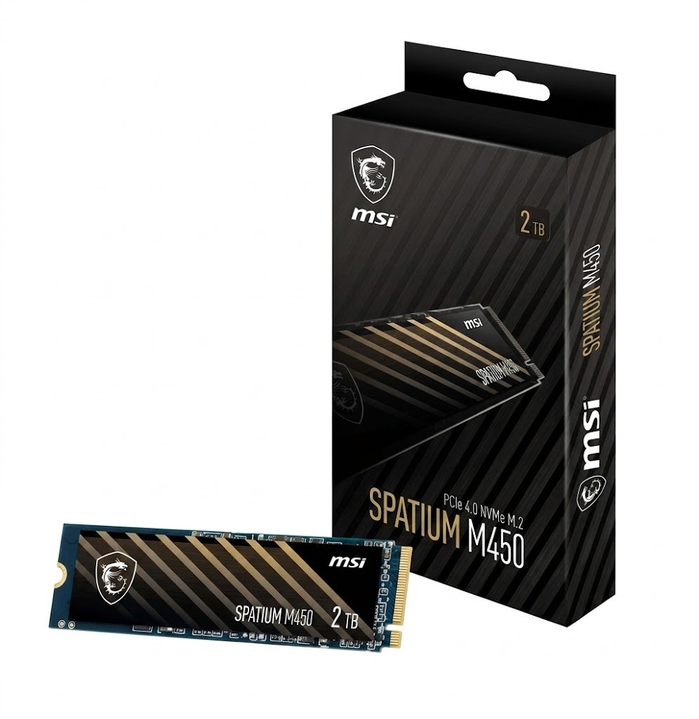 MSI SPATIUM M450 PCIe 4.0 NVMe M.2 2TB Internal Gaming SSD - Image 2