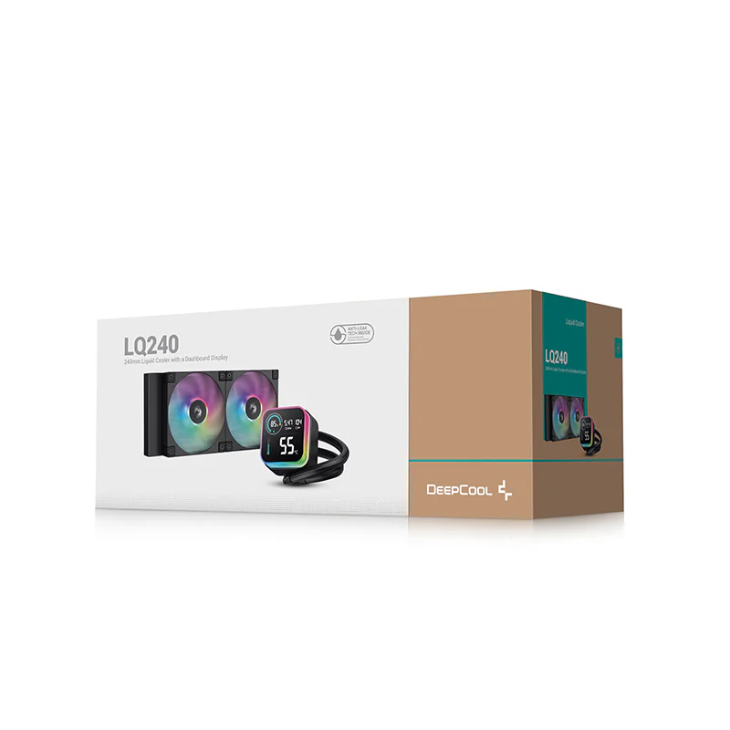 Deepcool LD240 240mm ARGB AIO Liquid Cooler With LCD (Black) - Image 2