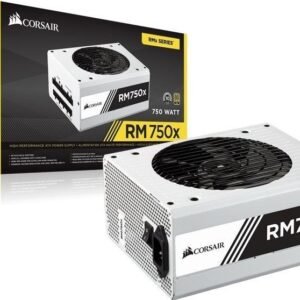 Corsair RM750X Swift White 750 Watt 80 PLUS(R) Gold Certified Fully Modular Power Supply