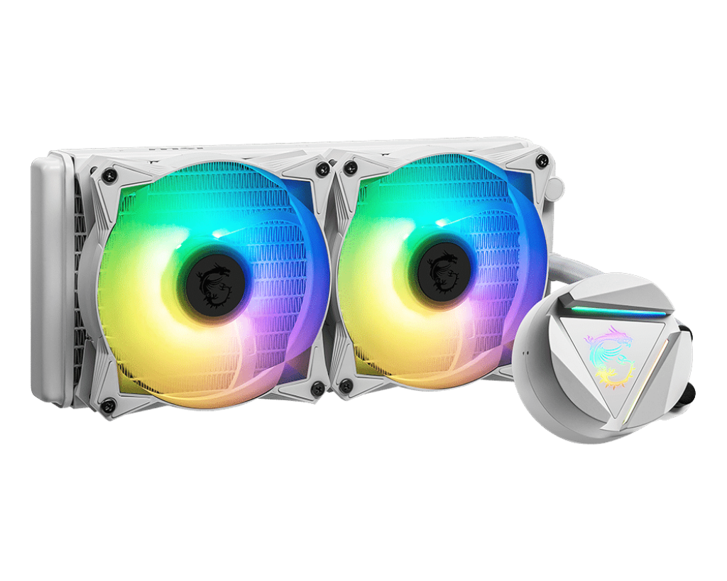 MSI MAG CORELIQUID 240R v2 240 White AIO CPU Liquid Cooler - Image 2