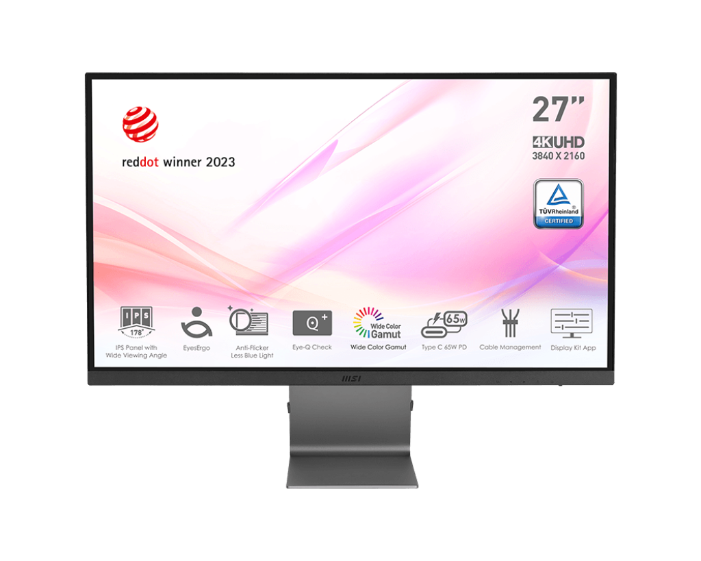 MSI Modern MD271UL 27" 4K UHD IPS Panel 60Hz Professional Productivity Monitor