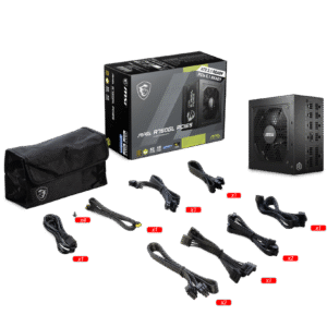 MSI MAG A750GL PCIE5 750W 80 Plus Gold Fully Modular ATX 3.1, PCIe 5.1 Power Supply