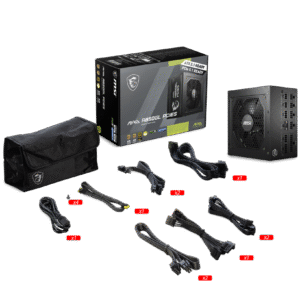 MSI MAG A850GL PCIE5 850W 80 Plus Gold Fully Modular ATX 3.1, PCIe 5.1 Power Supply