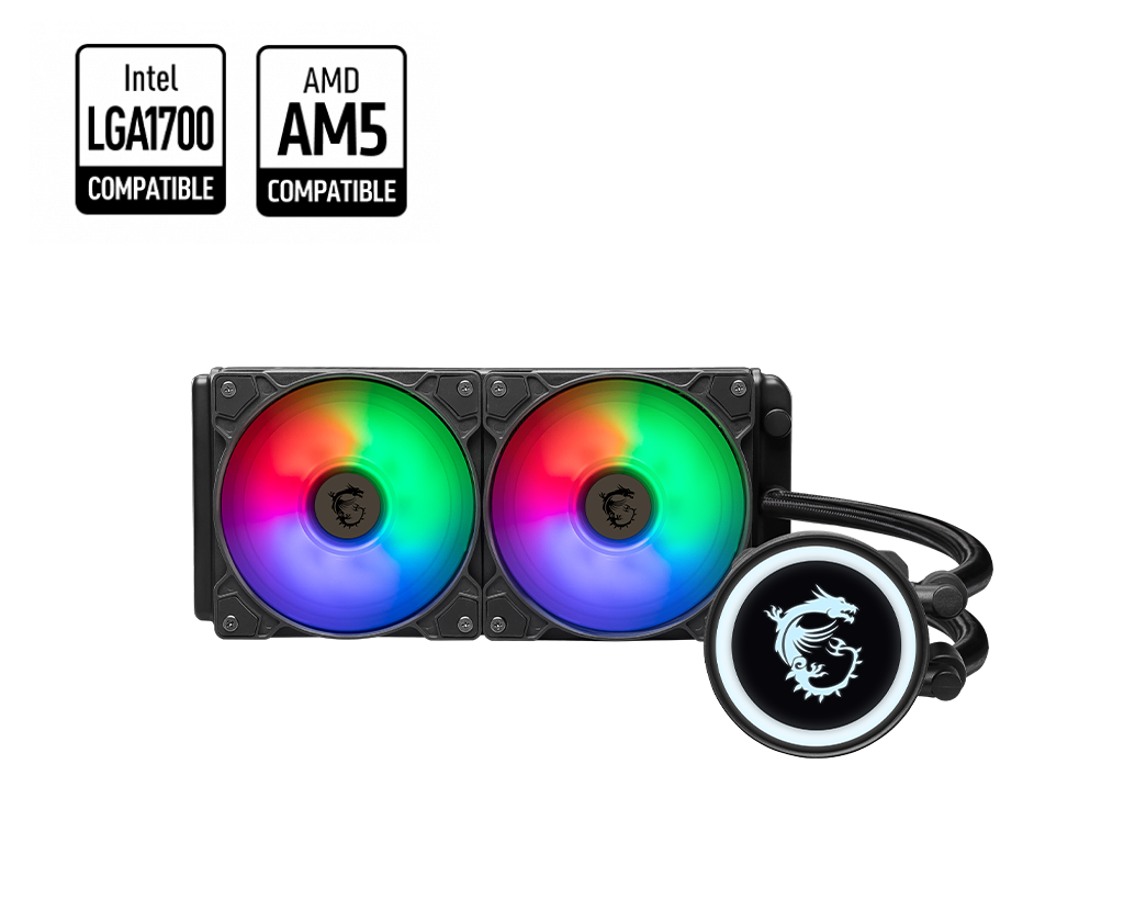 MSI MAG CORELIQUID B240 240 AIO CPU Liquid Cooler