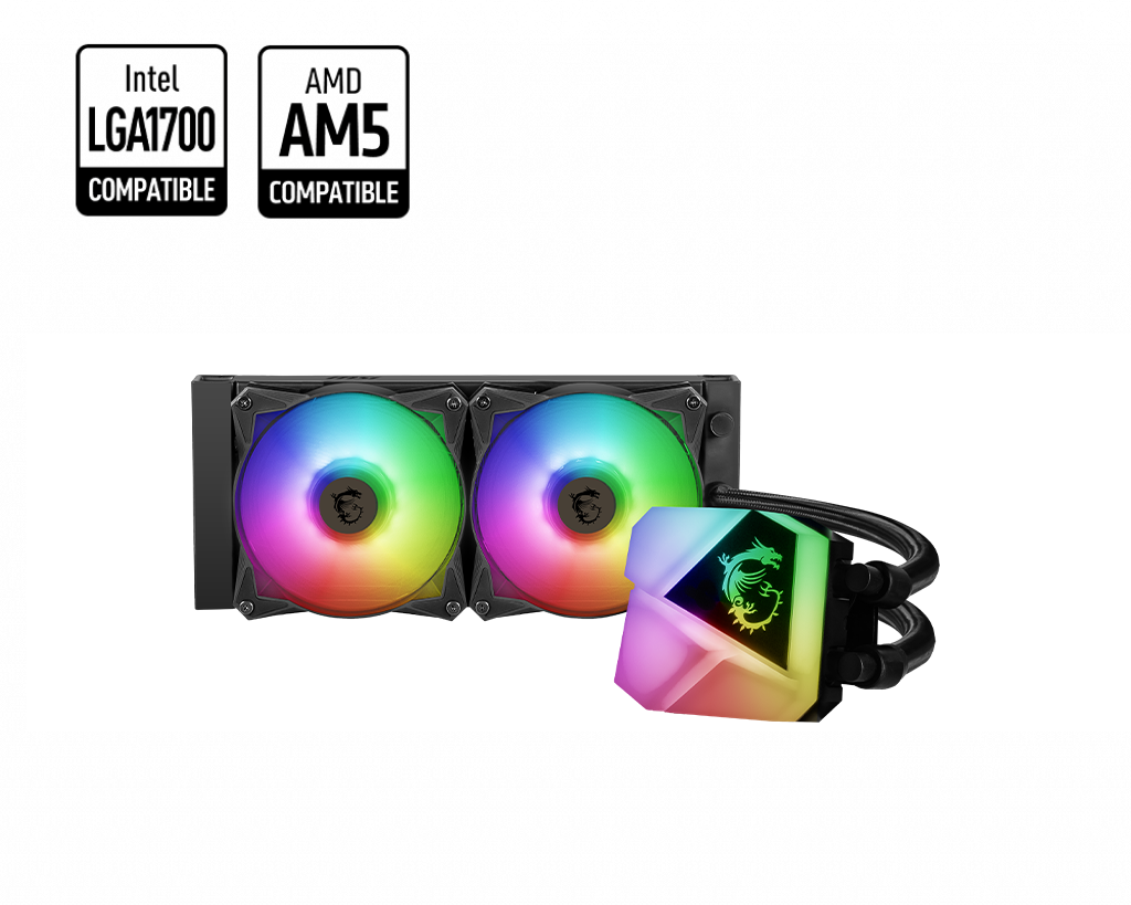 MSI MAG Coreliquid C240 ARGB CPU Liquid Cooler