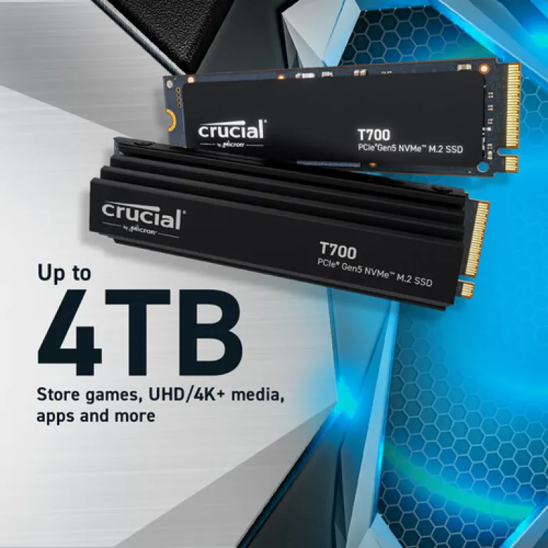 Crucial T700 4TB Gen5 NVMe M.2 SSD - Image 2