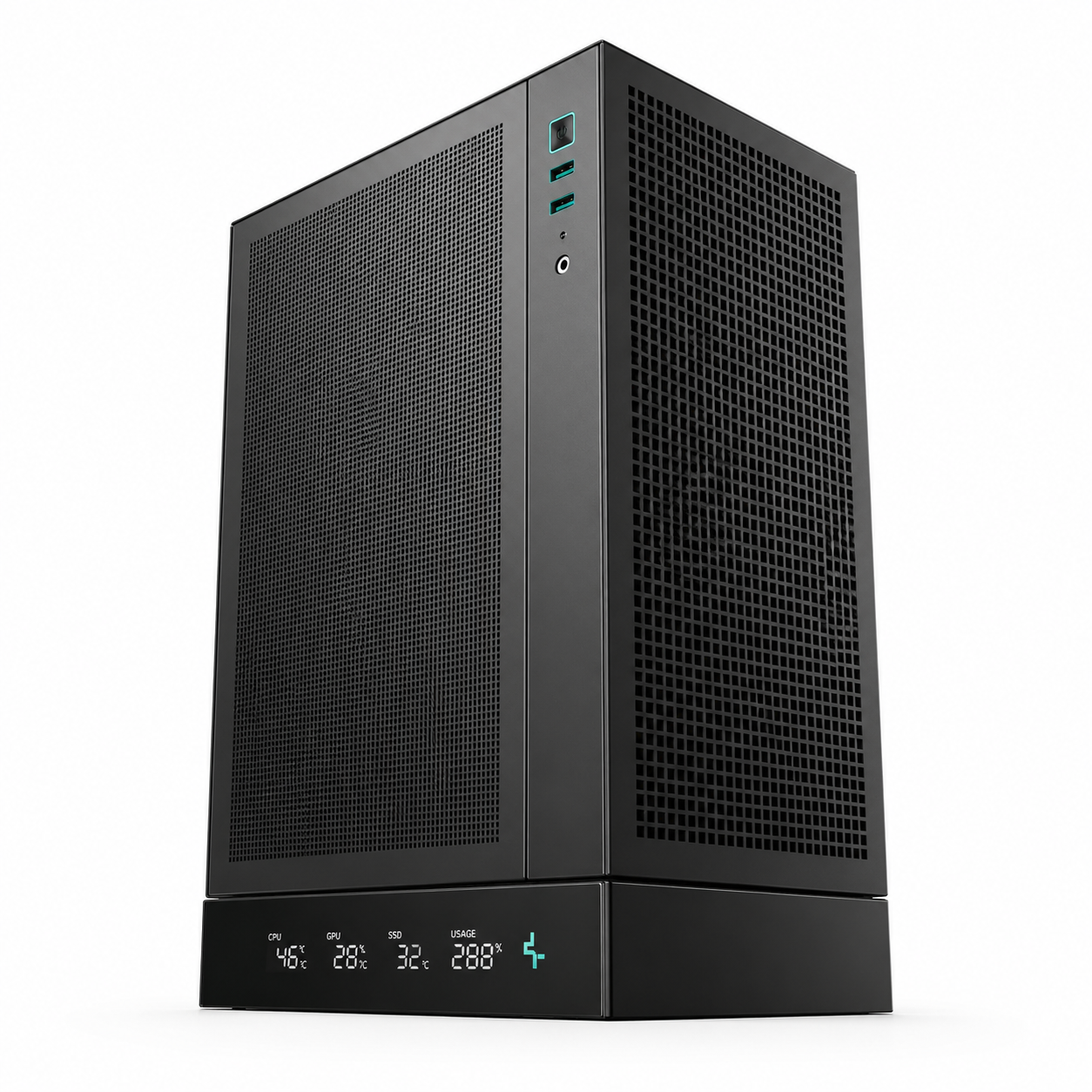 DEEPCOOL CH170 Digital M-ITX Mini Tower Cabinet ( Black )
