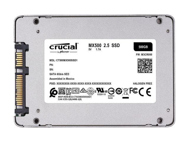 Crucial MX500 500GB 3D NAND SATA 2.5-inch 7mm (with 9.5mm adapter) Internal SSD - Image 2