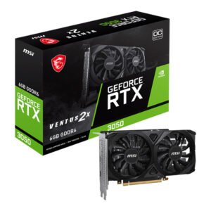 MSI GeForce RTX 3050 Ventus 2X 6G OC 6GB GDDR6 Gaming Graphic Card