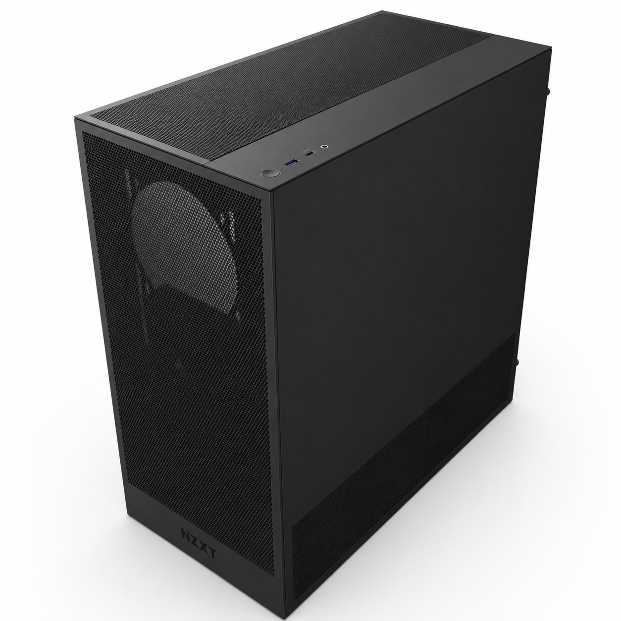 NZXT H5 Flow (2024) Compact ATX Mid-Tower PC Gaming Case Black - Image 2