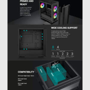 DEEPCOOL CC360 ARGB mATX Cabinet (Black)