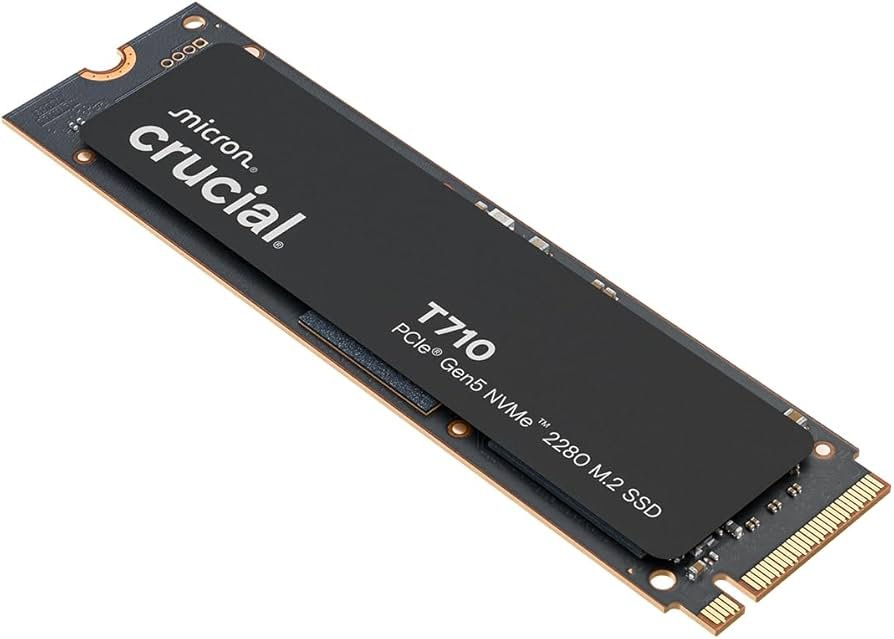 Crucial T710 4TB PCIe Gen5 NVMe 2280 M.2 SSD