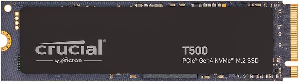 Crucial T500 500GB Gen4 NVMe M.2 Internal Gaming SSD