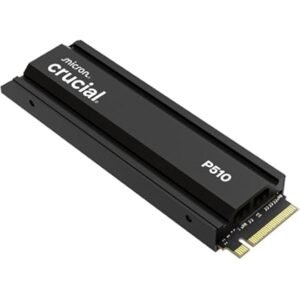 Crucial P510 2TB PCIe Gen5 NVMe 2280 M.2 SSD with heatsink