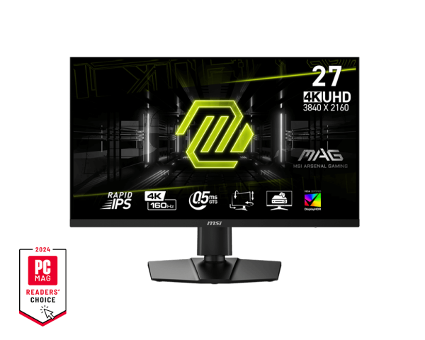 MSI MAG 274UPF E2 27" UHD Rapid IPS Panel 160 Hz/0.5ms Gaming Monitor