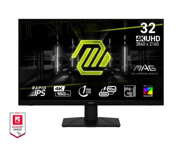 MSI MAG 322UPF 32" UHD Rapid IPS Panel 160 Hz/1ms Gaming Monitor