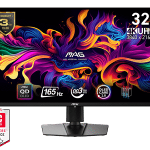 MSI MAG 321UP QD-OLED 32" 4K UHD Quantum Dot OLED Panel 165Hz / 0.03ms Gaming Monitor