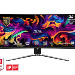 MSI MAG 341CQP QD-OLED 34" 2K UWQHD Quantum Dot OLED Panel 175Hz / 0.03ms Curved Gaming Monitor
