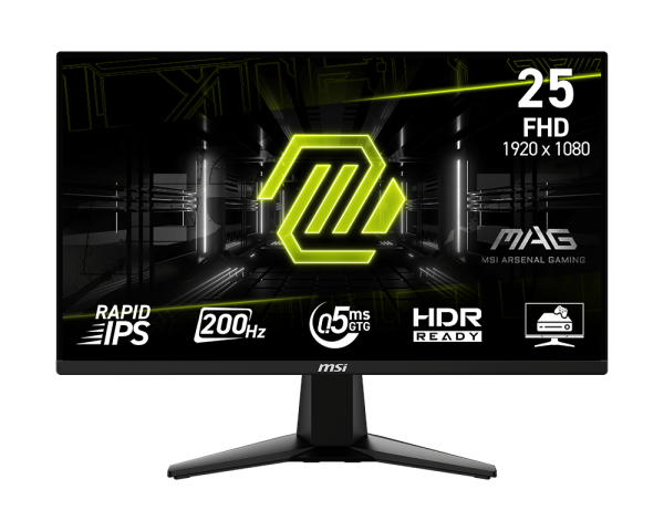 MSI MAG 255F E20 25" FHD Rapid IPS Panel 200Hz / 0.5ms Gaming Monitor