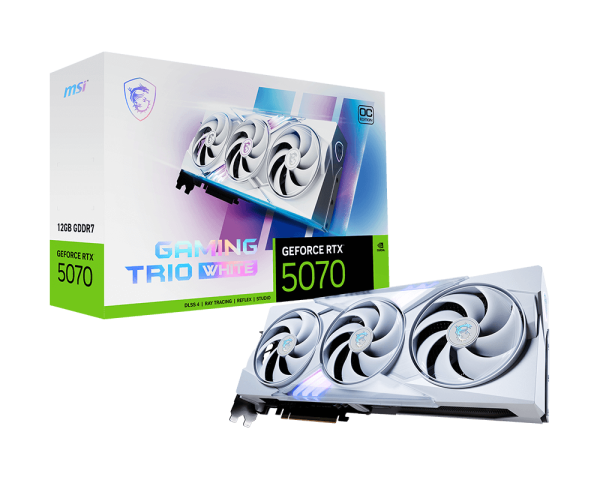 MSI GeForce RTX 5070 12G GAMING TRIO OC WHITE Graphic Card