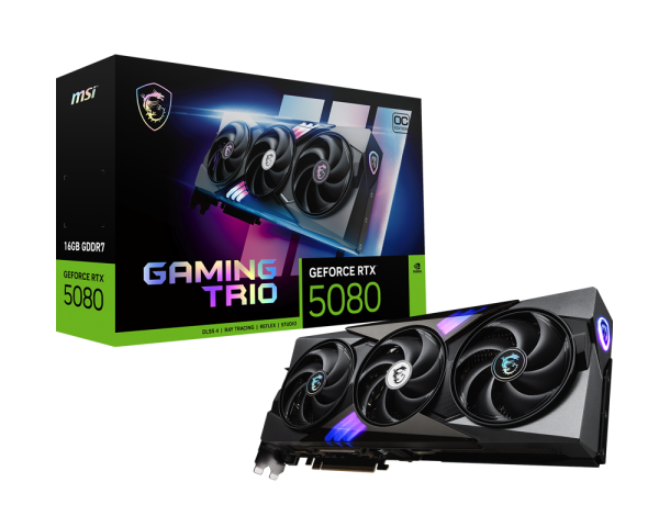 MSI GeForce RTX 5080 16G GAMING TRIO OC Graphic Card