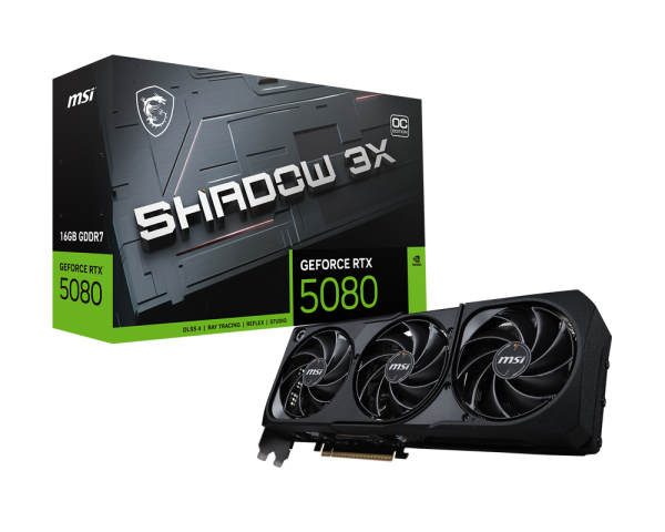 GeForce RTX 5080 16G SHADOW 3X OC Graphic Card