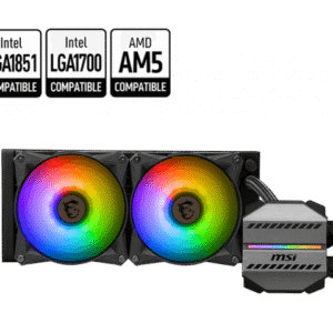 MSI MAG CORELIQUID M240 240mm AIO CPU Liquid Cooler