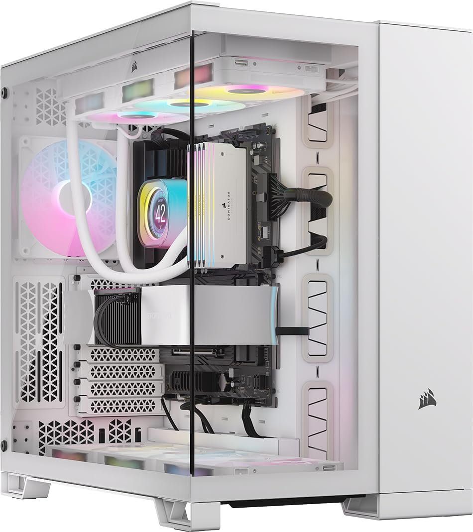 CORSAIR 3500X ARGB Mid-Tower PC Case - White