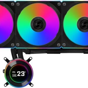 Lian Li Hydroshift LCD-C 360 Black RGB 360mm AIO Liquid Cooler Black