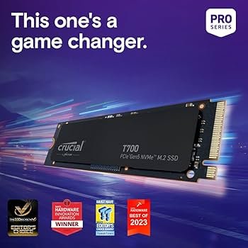 Crucial T700 4TB Gen5 NVMe M.2 SSD - Image 2
