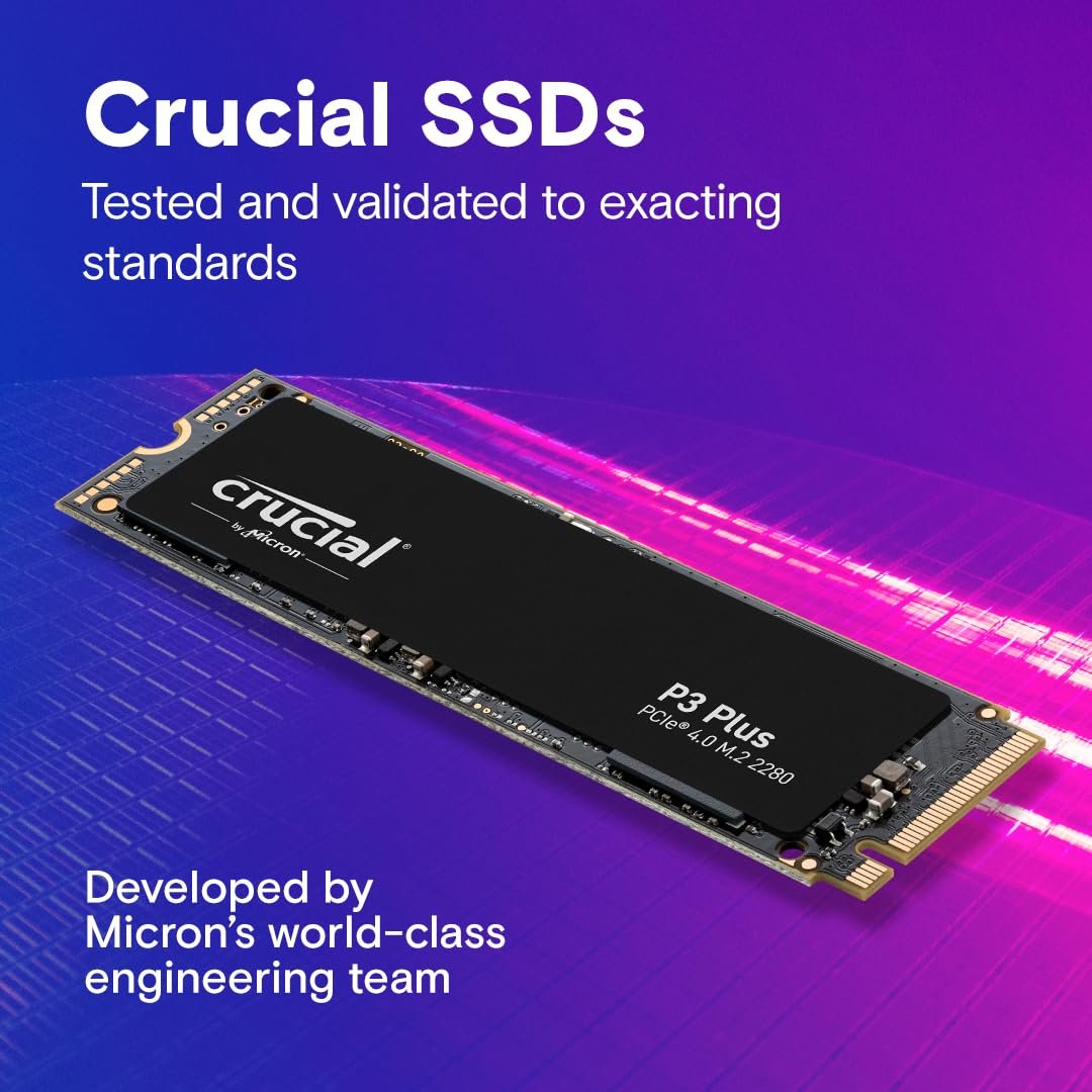Crucial P3 Plus 4TB PCIe 4.0 3D NAND NVMe M.2 SSD - Image 2