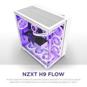 NZXT Chassis H9 Flow (2025) Dual-Chamber Mid-Tower Case White