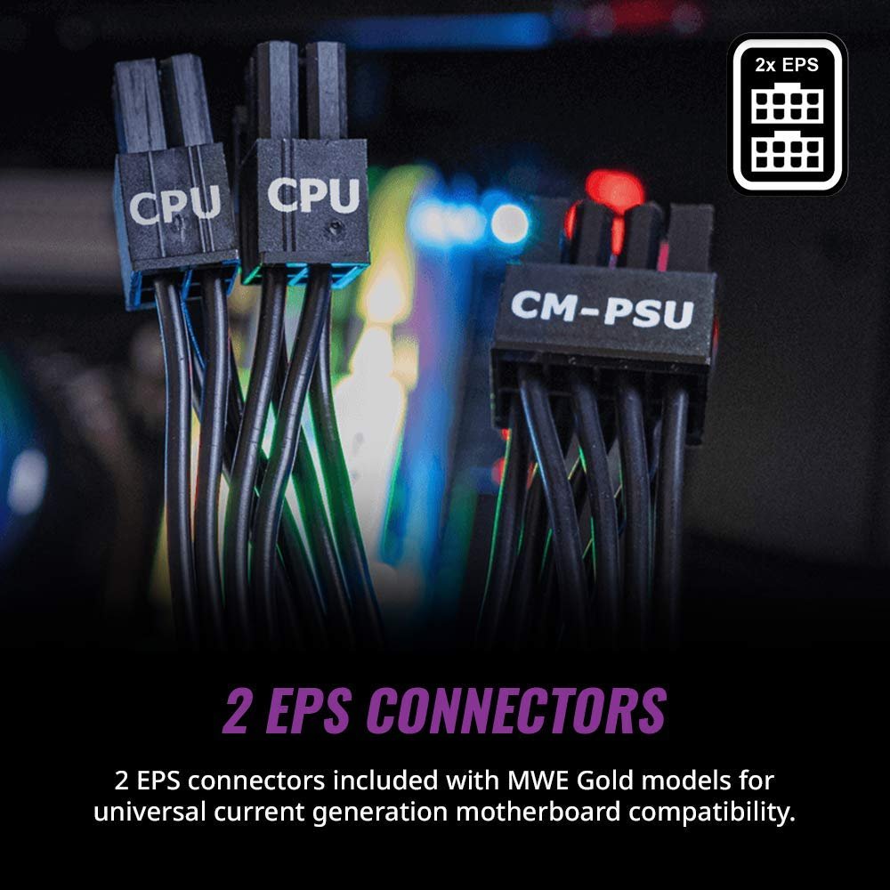 Cooler Master MWE 850 Gold V2 850W 80 Plus Gold Certified Fully Modular Power Supply - Image 6