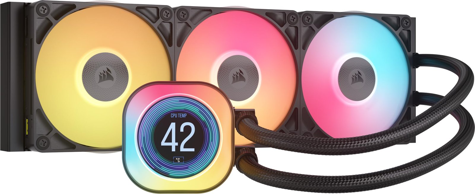 Corsair Liquid CPU Cooler Titan Icue Link 360 RX LCD Black