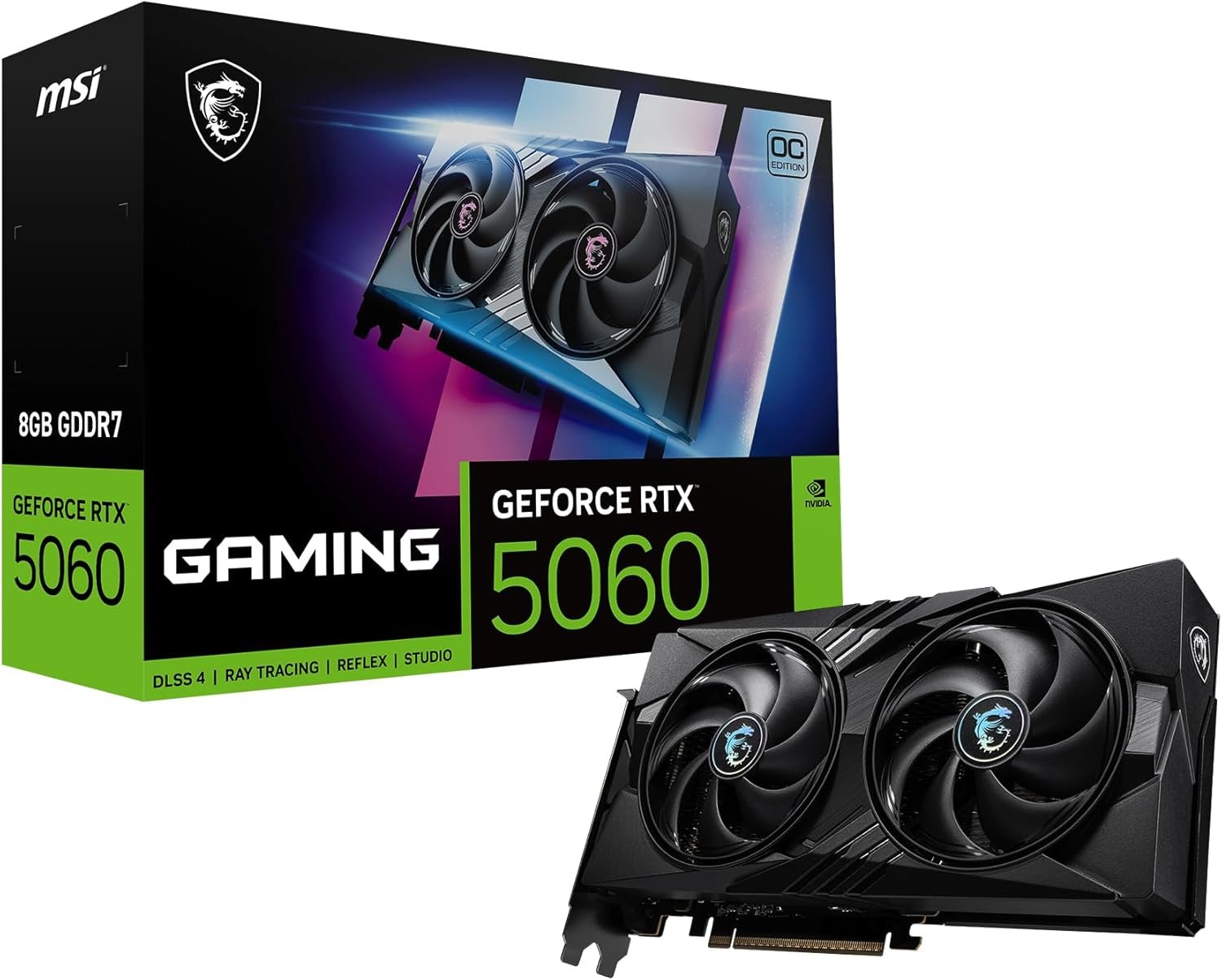 MSI GeForce RTX 5060 8G GAMING OC Graphic Card