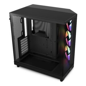 NZXT H6 Flow RGB (2023) Compact Dual-chamber ATX Case Black