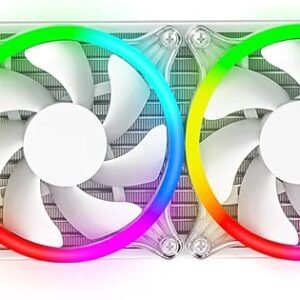 ANT Esports ICE CHROMA-360 ARGB 360mm CPU Liquid Cooler (White)