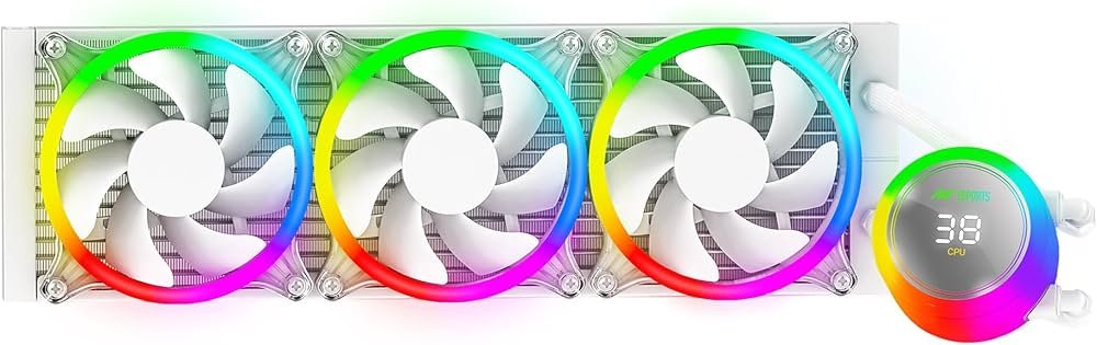 ANT Esports ICE CHROMA-360 ARGB 360mm CPU Liquid Cooler (White)
