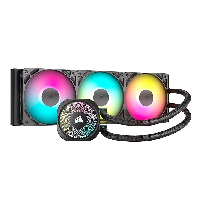 Corsair NAUTILUS 360 RS ARGB Liquid CPU Cooler - Black - Image 4