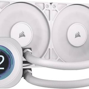 Corsair NAUTILUS 240 LCD Liquid CPU Cooler-White