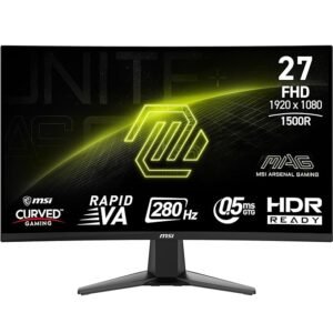 MSI MAG 276CXF 27" FHD Rapid VA Panel 280Hz / 0.5ms 1500R Curved Monitor