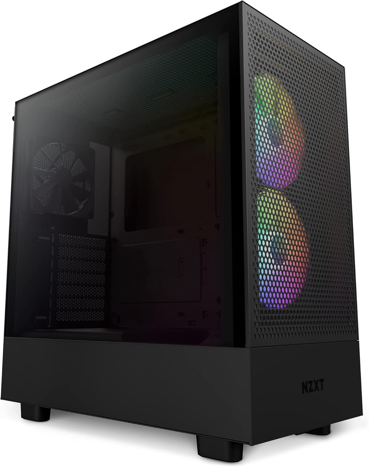 NZXT H5 Flow RGB (2024) Compact Mid-Tower ATX Case Black