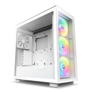 NZXT H7 Elite ATX Mid-Tower Glass Computer Case White