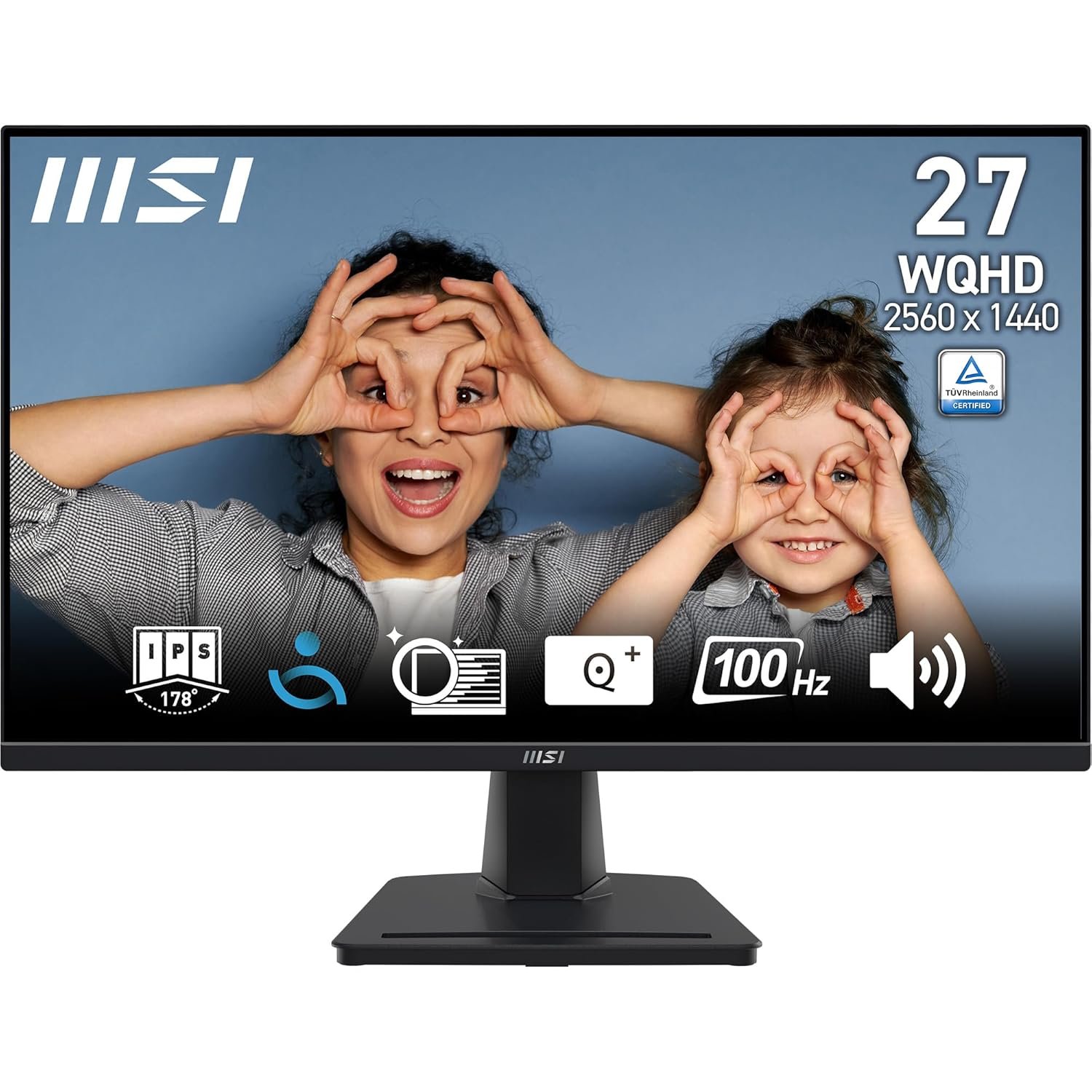 MSI PRO MP275Q 27"2K WQHD IPS Panel 100Hz Built-in Speakers Professional Monitor