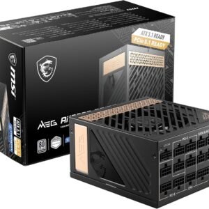 MSI MEG Ai1300P 1300W PCIE5 80 Plus Platinum Fully Modular Power Supply