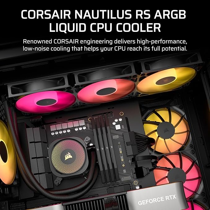 Corsair NAUTILUS 360 RS ARGB Liquid CPU Cooler - Black