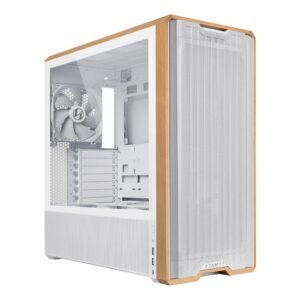 Lian Li 217 Walnut Wood ATX Mid Tower Cabinet - White
